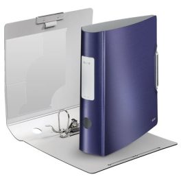   Iratrendező, 82 mm, A4, PP, LEITZ "180 Active Style", titánkék
