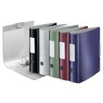 Iratrendező, 82 mm, A4, PP, LEITZ "180 Active Style", szaténfekete