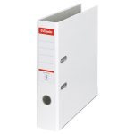 Iratrendező, 75 mm, A4, PP/karton, élvédő sínnel, ESSELTE "Economy", fehér