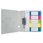 Regiszter, műanyag, A4 Maxi, 1-5, LEITZ "Wow"