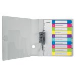 Regiszter, műanyag, A4 Maxi, 1-10, LEITZ "Wow"