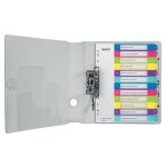 Regiszter, műanyag, A4 Maxi, 1-12, LEITZ "Wow"