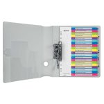 Regiszter, műanyag, A4 Maxi, 1-20, LEITZ "Wow"