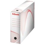 Archiválódoboz, A4, 100 mm, karton, ESSELTE "Boxy", fehér