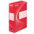 Archiválódoboz, A4, 100 mm, karton, ESSELTE "Boxycolor", piros
