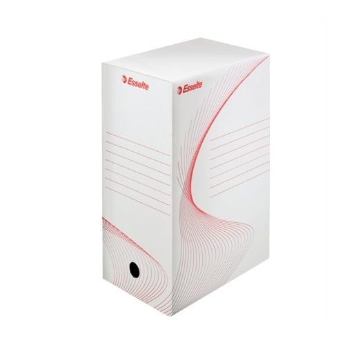 Archiválódoboz, A4, 150 mm, karton, ESSELTE "Boxy", fehér