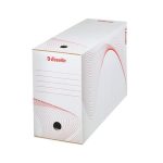 Archiválódoboz, A4, 150 mm, karton, ESSELTE "Boxy", fehér