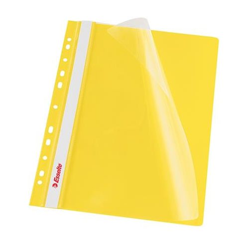 Gyorsfűző, lefűzhető, PP, A4, ESSELTE, VIVIDA, sárga