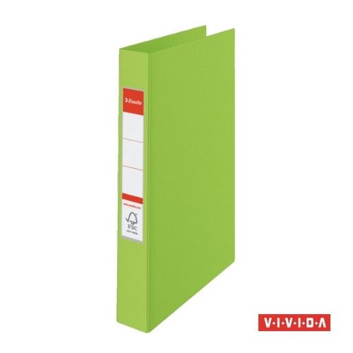 Gyűrűs könyv, 4 gyűrű, 42 mm, A4, PP, ESSELTE "Standard", Vivida zöld