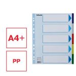 Regiszter, műanyag, A4 Maxi, 5 részes, ESSELTE