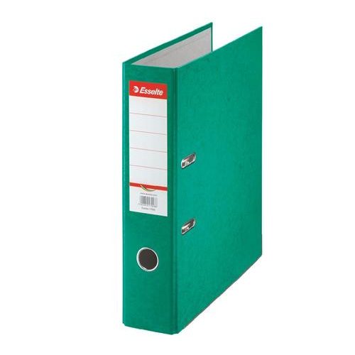 Iratrendező, 75 mm, A4, karton, ESSELTE "Rainbow", zöld