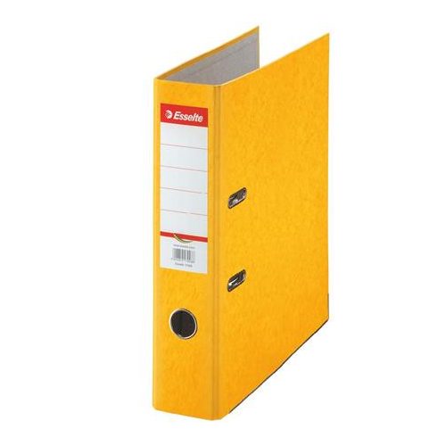 Iratrendező, 75 mm, A4, karton, ESSELTE "Rainbow", sárga