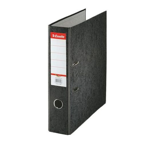 Iratrendező, 75 mm, A4, karton, ESSELTE "Rainbow", fekete