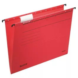   Függőmappa, karton, A4, LEITZ "Alpha Standard", piros