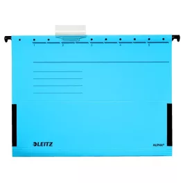   Függőmappa, oldalvédelemmel, karton, A4, LEITZ "Alpha", kék