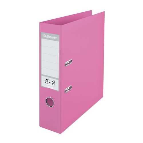Iratrendező, 75 mm, A4, PP, élvédő sínnel, ESSELTE "Standard", mályva