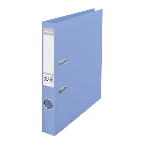 Iratrendező, 50 mm, A4, PP, élvédő sínnel, ESSELTE "Standard", levendula