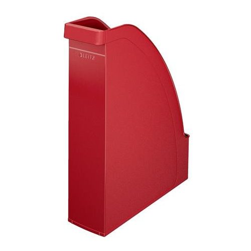 Iratpapucs, műanyag, 70 mm, LEITZ "Plus", piros