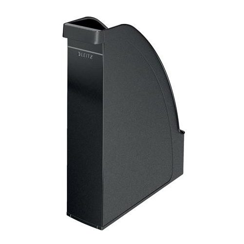 Iratpapucs, műanyag, 70 mm, LEITZ "Plus", fekete