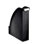 Iratpapucs, műanyag, 70 mm, LEITZ "Plus", fekete