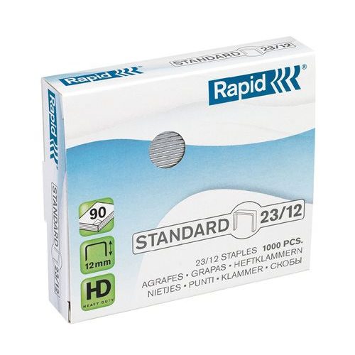 Tűzőkapocs, 23/12, horganyzott, RAPID "Standard"