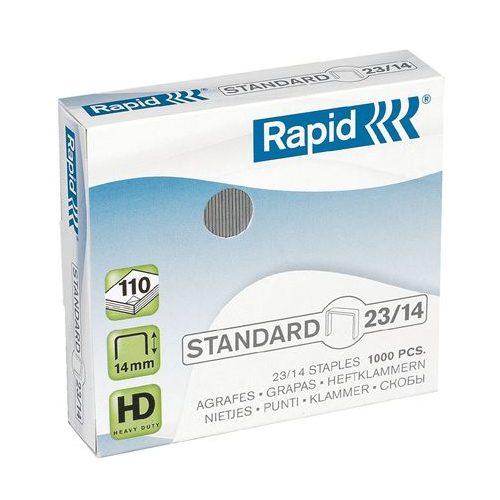 Tűzőkapocs, 23/14, horganyzott, RAPID "Standard"