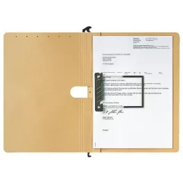   Függőmappa, karton, A4, LEITZ "Alpha Duo", natúr