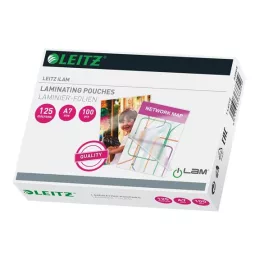   Meleglamináló fólia, 125 mikron, A7, fényes, LEITZ "iLam"