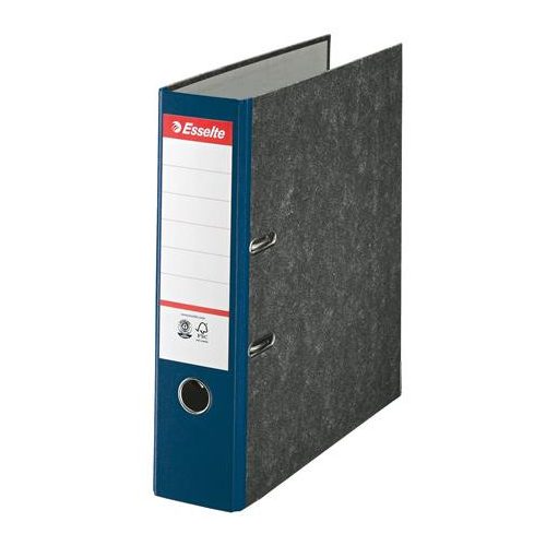 Iratrendező, 75 mm, A4, karton, márványos, ESSELTE, kék