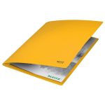 Gyorsfűző, A4, karton, LEITZ "Recycle", sárga