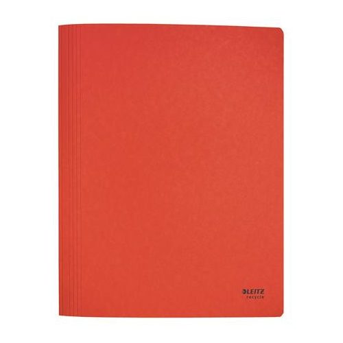 Gyorsfűző, A4, karton, LEITZ "Recycle", piros