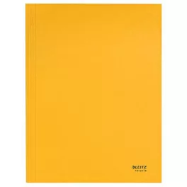   Pólyás dosszié, karton, A4, LEITZ "Recycle", sárga