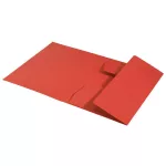 Pólyás dosszié, karton, A4, LEITZ "Recycle", piros