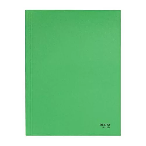 Pólyás dosszié, karton, A4, LEITZ "Recycle", zöld