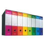 Tokos iratrendező, 80 mm, A4, karton, ESSELTE "Oxford", kék