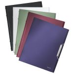 Előrendező, A4, 12 részes, PP, LEITZ "Style", szaténfekete