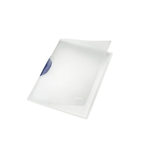 Gyorsfűző, klipes, PP, A4, LEITZ "ColorClip Magic", szürke