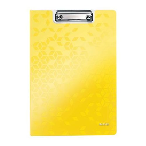 Felírótábla, fedeles, A4, LEITZ "Wow", sárga