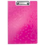 Felírótábla, fedeles, A4, LEITZ "Wow", rózsaszín