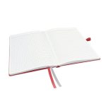 Jegyzetfüzet, exkluzív, A5, kockás, 80 lap, keményfedeles, LEITZ "Complete", piros