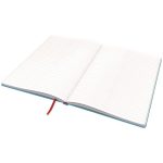 Beíró, B5, vonalas, 80 lap, keményfedeles, LEITZ "Cosy Soft Touch", nyugodtkék