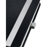 Jegyzetfüzet, A5, vonalas, 80 lap, keményfedeles, LEITZ "Style", szaténfekete