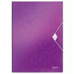 Gumis mappa, PP, A4, LEITZ "Wow", lila