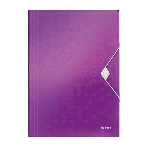 Gumis mappa, PP, A4, LEITZ "Wow", lila