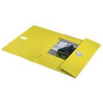 Iratvédő mappa, 11 mm, PP, A4, LEITZ "Recycle", sárga