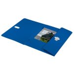 Iratvédő mappa, 11 mm, PP, A4, LEITZ "Recycle", kék