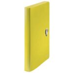 Iratvédő mappa, 38 mm, PP, A4, LEITZ "Recycle", sárga