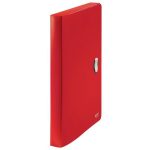 Iratvédő mappa, 38 mm, PP, A4, LEITZ "Recycle", piros