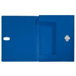 Iratvédő mappa, 38 mm, PP, A4, LEITZ "Recycle", kék