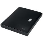 Iratvédő mappa, 38 mm, PP, A4, LEITZ "Recycle", fekete